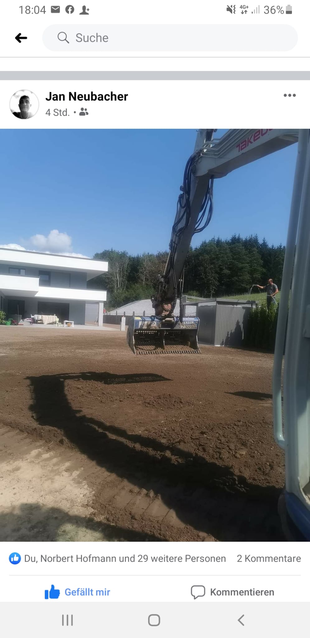 Baggertech im Einsatz